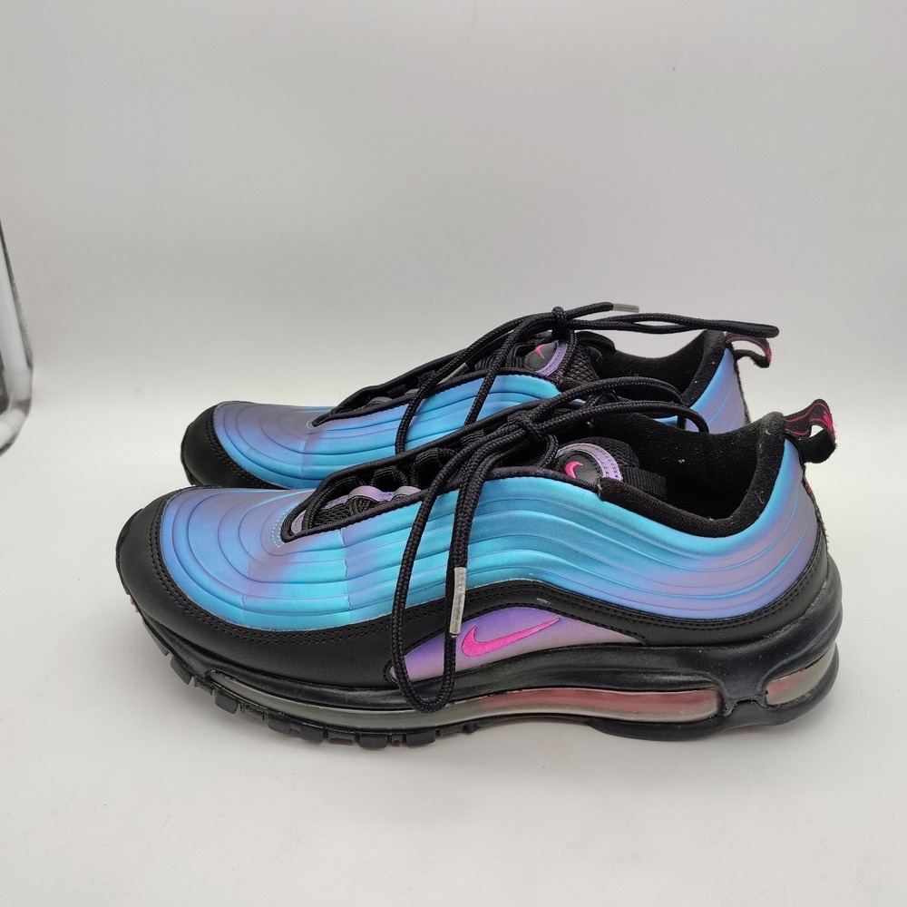 Nike Air Max 97 Shoes Mens Size 8 Blue Purple Retro Running Athletic Sneakers